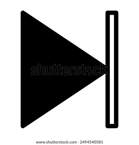 forward glyph icon vector illustration isolated on white background