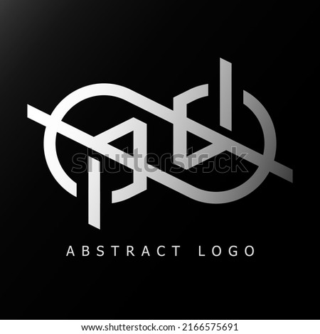 Abstract Luxury Business Logo Design Black And White Neobrutalism Style