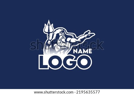 Greek god zeus vector image Logo and icons Template vector illustration designs Vector Icon Symbol logo silhouette