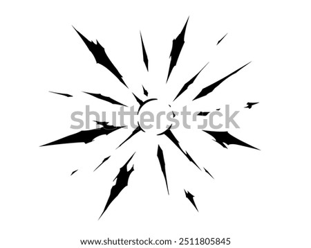 Explosion attack impact effect frame_silhouette