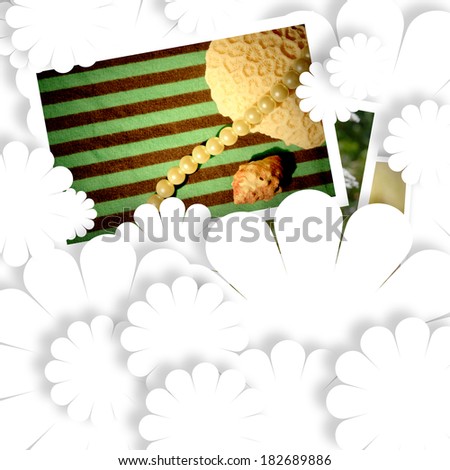 summer beach pictures in white background with space for writing