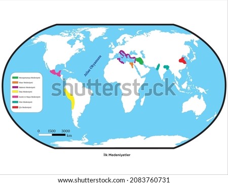 map of civilizations established in the first age