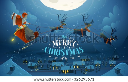 Merry Christmas and Happy New Year card