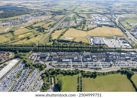 Similar – Image, Stock Photo Amazing view of railroad on dark forest