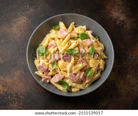 Similar – Image, Stock Photo Ham and salad with cream sauce