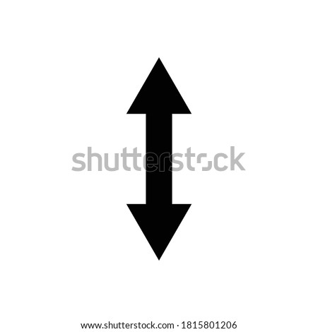 Two-way, arrow, go, up, down icon. Design template vector