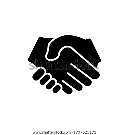 Handshake icon. deal, partner, Business symbol. the icon can be used for application icon, web icon, infographics. Editable stroke. Design template vector