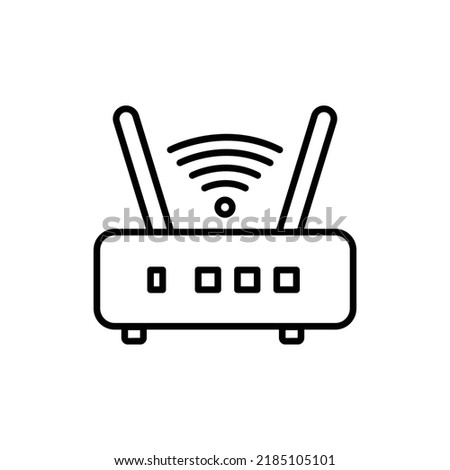 Wireless icon, access point. Icon related to electronic, technology. line icon style. Simple design editable