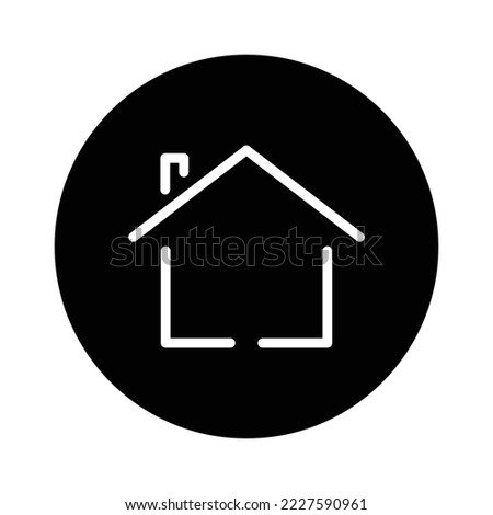 House glyph icon illustration. suitable for home icon. icon related to real estate. Simple vector design editable. Pixel perfect at 32 x 32