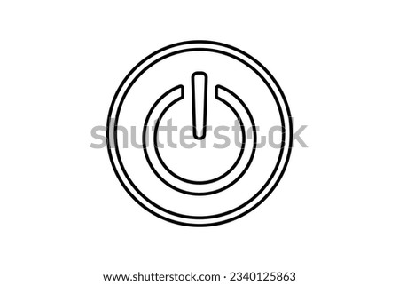 Toggle Switch icon. icon related to on or off switch for various settings. line icon style. Simple vector design editable