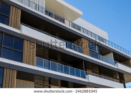 Similar – Image, Stock Photo Framed in balcony land (4th floor)