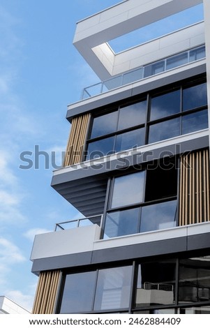 Similar – Image, Stock Photo Framed in balcony land (4th floor)