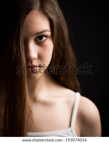 The Canvas Art Gallery Portrait Of Beautiful Teenage Girl With
