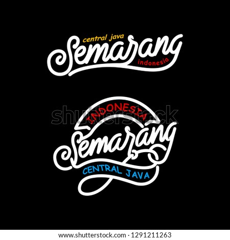 semarang. central java. indonesia. vector - illustration