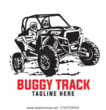 Buggy Extreme Adventure Trip Race Sport vector illustration, good for team  and racing club logo also t shirt design