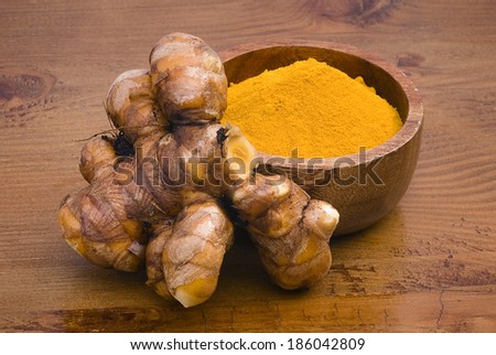 Turmeric (Curcuma longa) is a tropical plant in the same family as ginger, native to India, and cultivated throughout the tropics around the world..