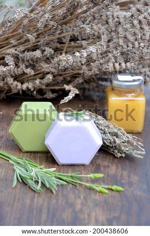 spa, the basic elements of aromatherapy extracts ,cumin, honey and lavender