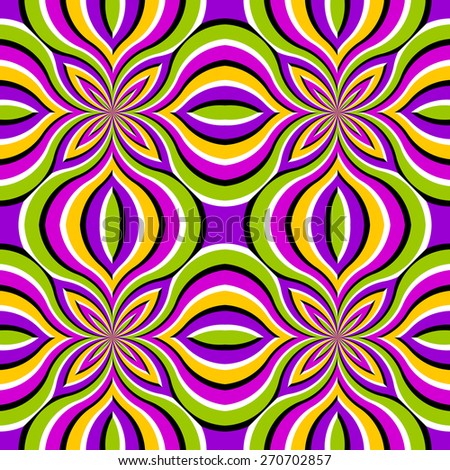 Abstract Optical Illusion Flower Backdrop Vector | Download Free Vector ...