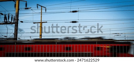 Similar – Foto Bild Bahnhof mit Oberleitung