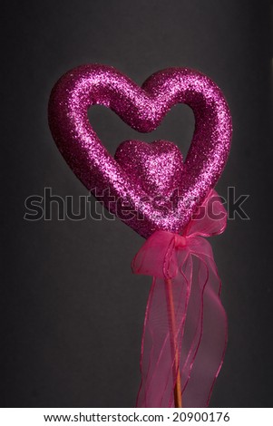 Sparkle purple love heart.