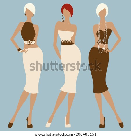 Fashion women vector illustration