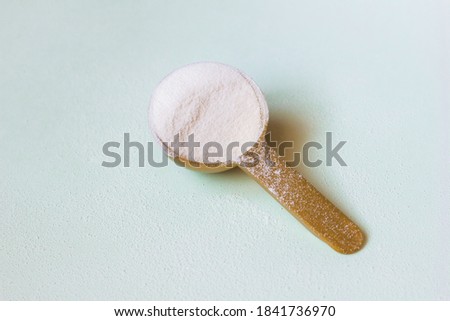 Similar – Image, Stock Photo Plastic spoons scattered over black background