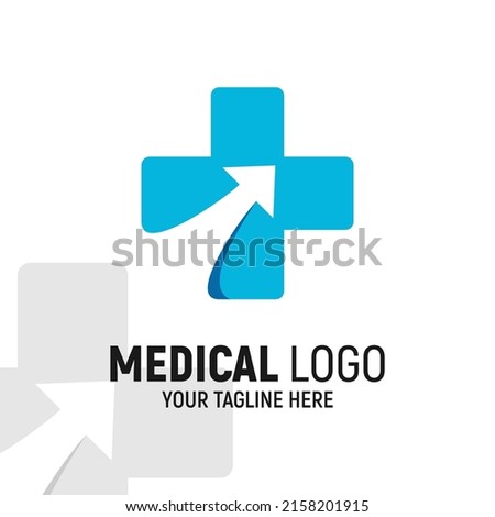 Medical Arrow Logo Design Template Inspiration, Vector Illustration.