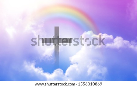 Similar – Image, Stock Photo rainbow crossing Freedom