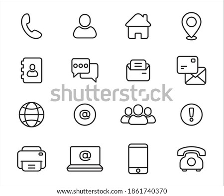 Simple Set of old and modern communication technology form Related Vector icon graphic design. Contains such Icons as old dial up telephone, phone book, postal mail, letter, e-mail and faximile