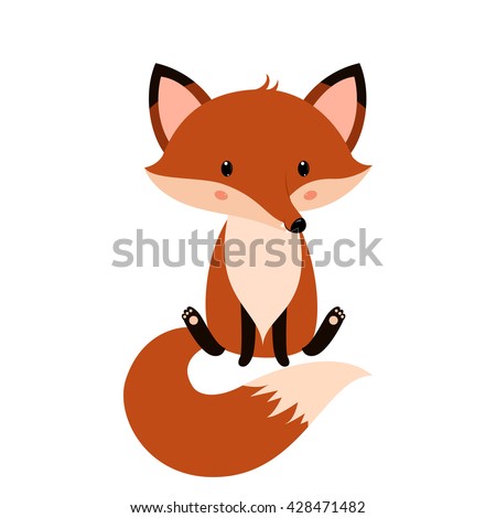 Cute fox cartoon