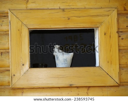 wood paneling with a window, Czech Republic