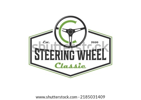 Image, Stock Photo Tractor steering wheel