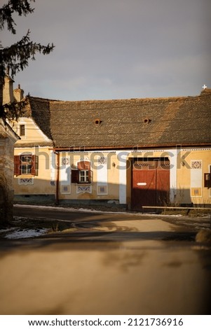 Traditional old house from Crit, Transylvania. Photo stock © 