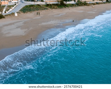 Similar – Image, Stock Photo Sandy beach near turquoise sea