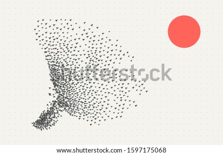 Similar – Image, Stock Photo swarm behaviour birds