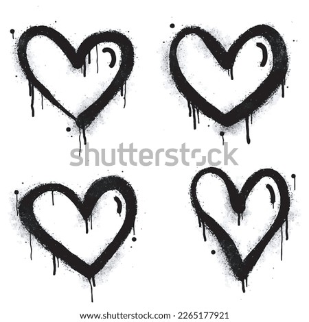 Image, Stock Photo Heart drops