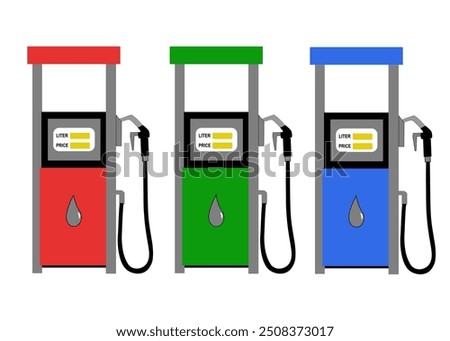 Fuel Pump . Fuel Pump icon .Petrol pump. Gas station, Fuel background.  flat design .Gasoline pump nozzle with drop.
