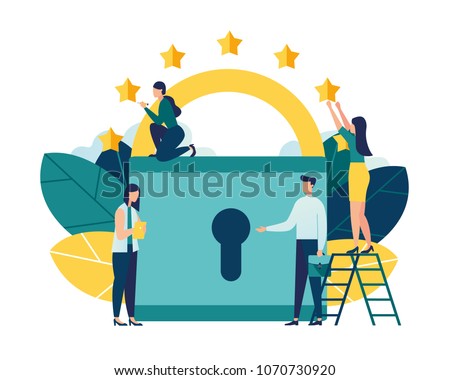 Vector illustration. General rules for data protection GDPR. The European Commission strengthens and unifies the protection of personal data. control over their personal data vector