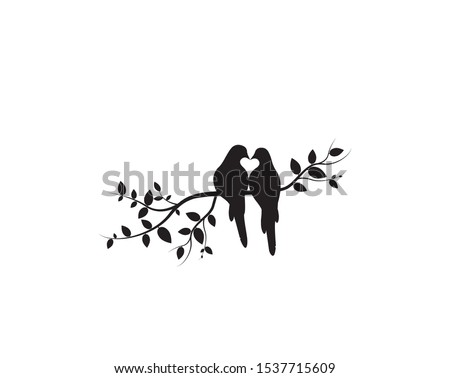 Love Bird Silhouette | Free download on ClipArtMag