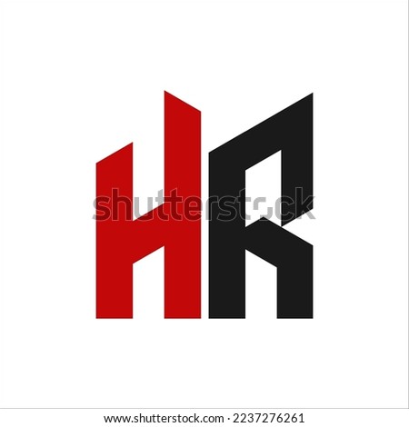 High Rise Text Logo, building or skyscraper Design Template