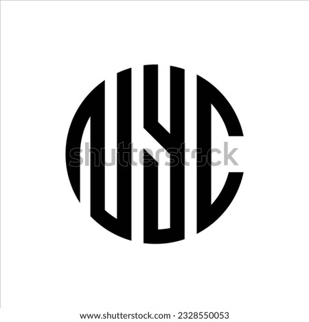 Initial Letter NYC Logo Design Creative Modern Symbol Icon