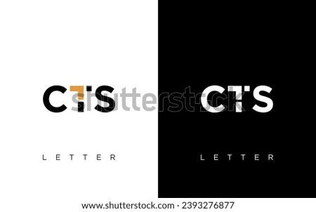 Initial Letter CTS Logo Vector Designs Modern Elegant Vector Concept Template, CTS initial letter logo design business company identity, CTS Letter Business Logo Design Alphabet Icon Vector Symbol.