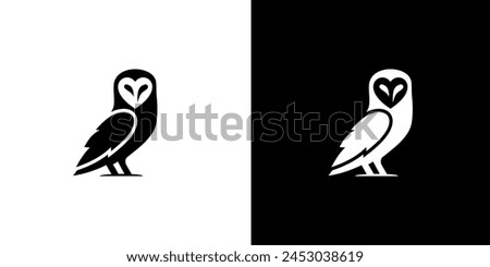 owl logo design icon animal vector template