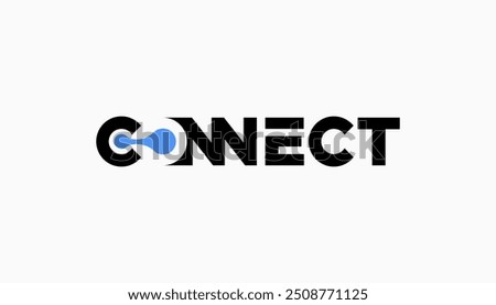 connect connections logo template vector illustration icon element