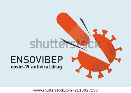 ensovibep covid-19 antiviral drug. Ensovibep capsule breaks covid-19 virus