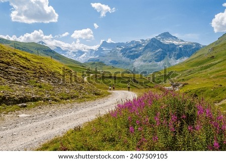 Foto Bild Wanderung Vanoise National Park: Blick auf Berg in Nebel