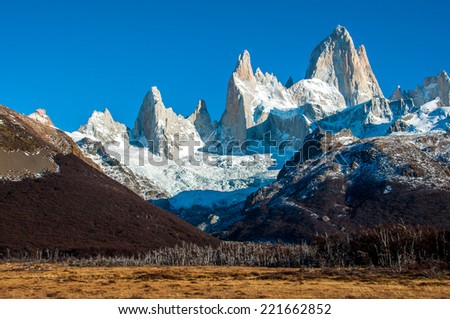 Landscapes of South Argentina, in the Fitz Roy trail.