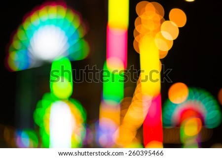 Colorful defocused color lights bokeh background, Chrismas lights bokeh.
