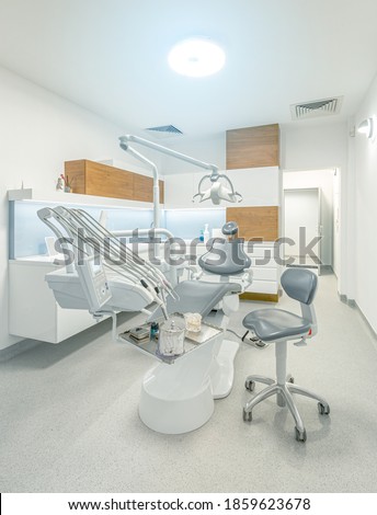 Modern stomatology clinic. Stomatological instrument in the dentist clinic. Foto stock © 