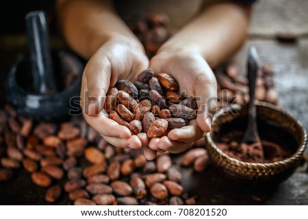 Similar – Foto Bild Hand mit einem Schokoladen-Donut